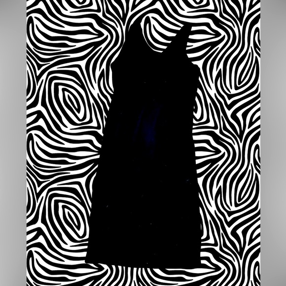 Sz XL ribbed tank dress in black - Picture 1 of 2